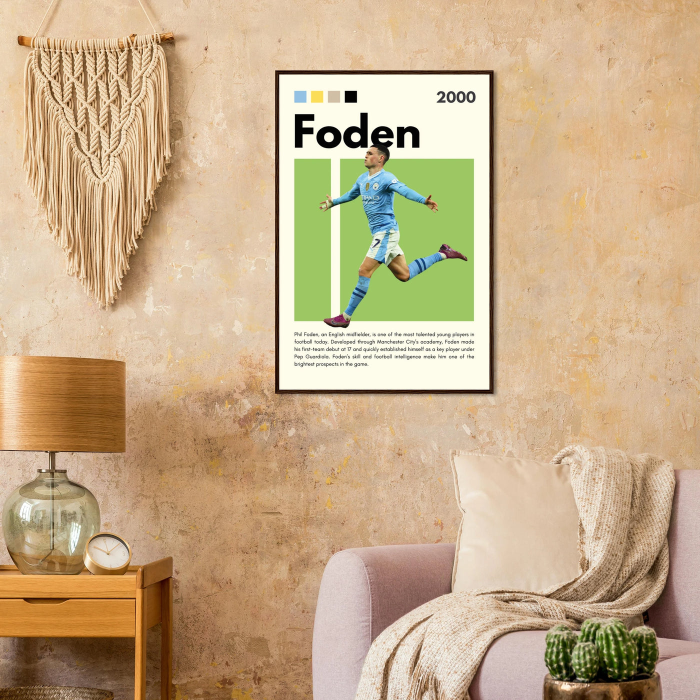Phil Foden Manchester City Football Legend Poster Vibrantwalls