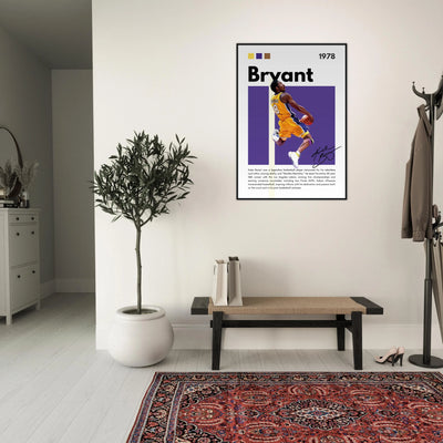 Kobe Bryant Black Mamba Lakers Vintage Poster Vibrantwalls