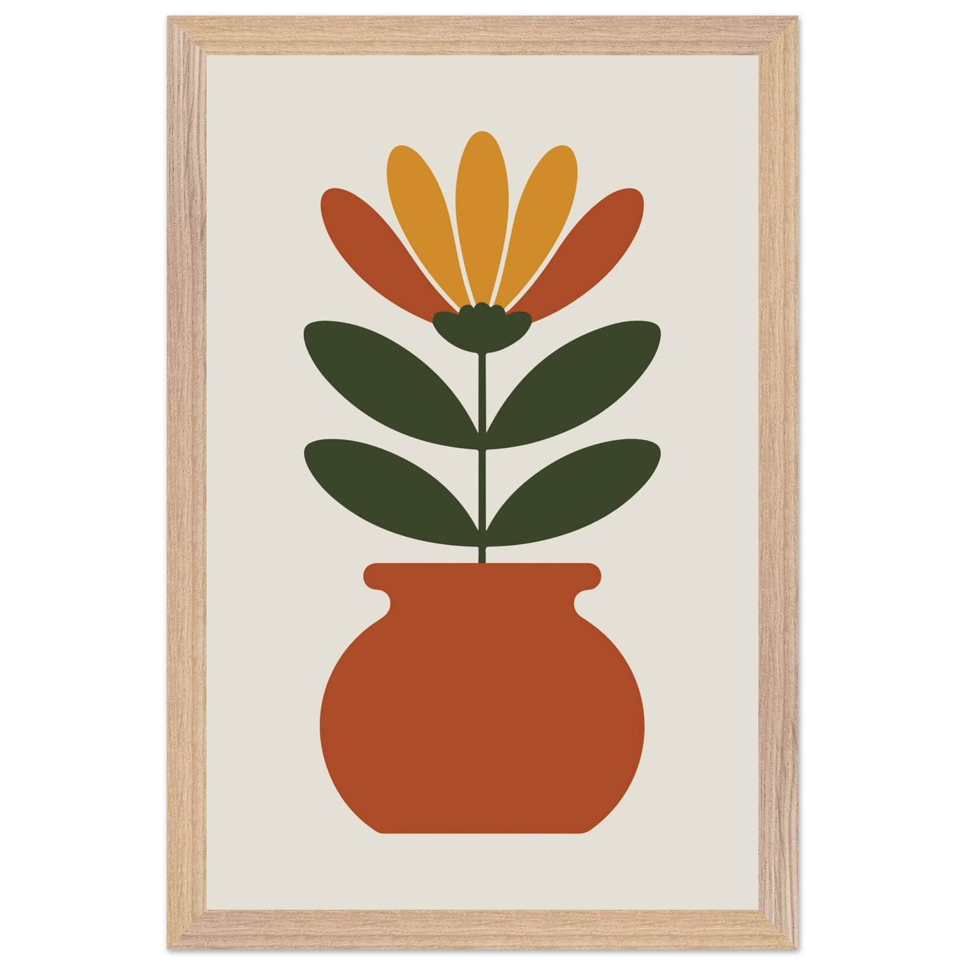 Floral Pot Art - Vibrantwalls
