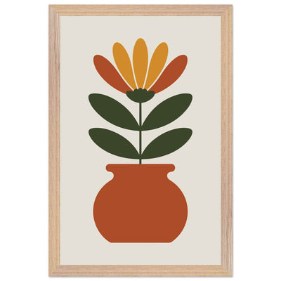 Floral Pot Art - Vibrantwalls