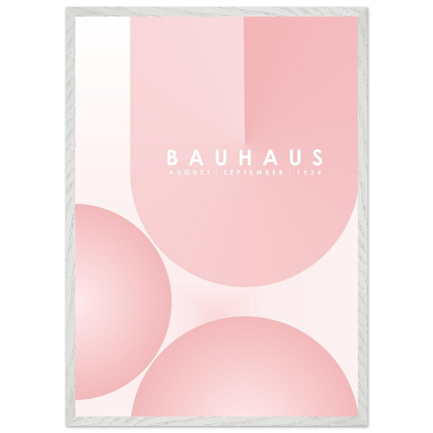 Bauhaus Soft Pink Geometric Design for Contemporary Spaces - Vibrantwalls