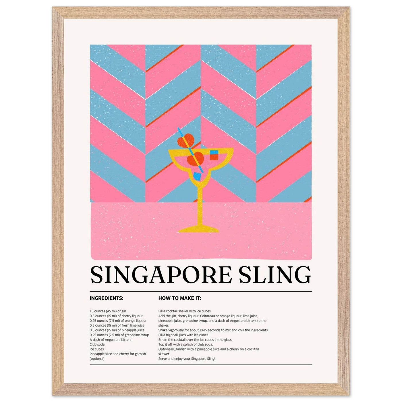 Singapore Sling Cocktail Recipe - Vibrantwalls