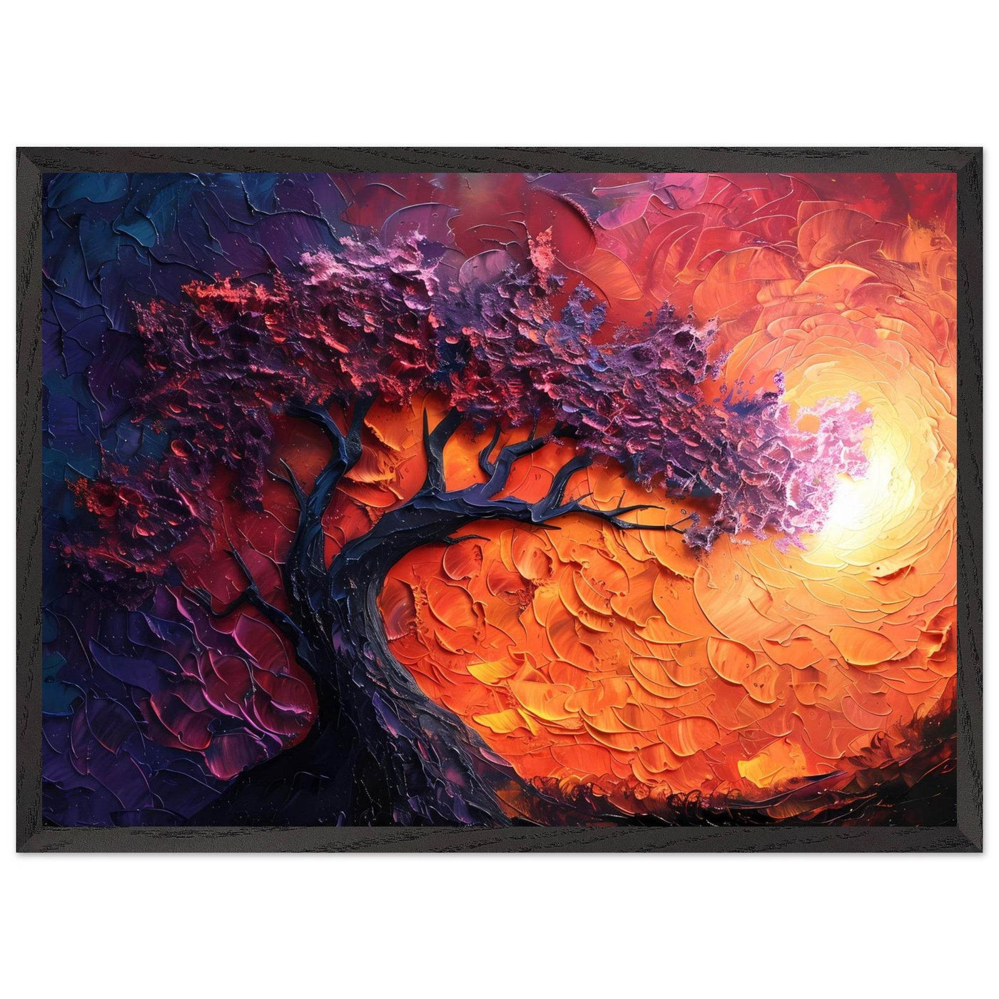 Sunset Hues Vibrant Tree of Life - Vibrantwalls