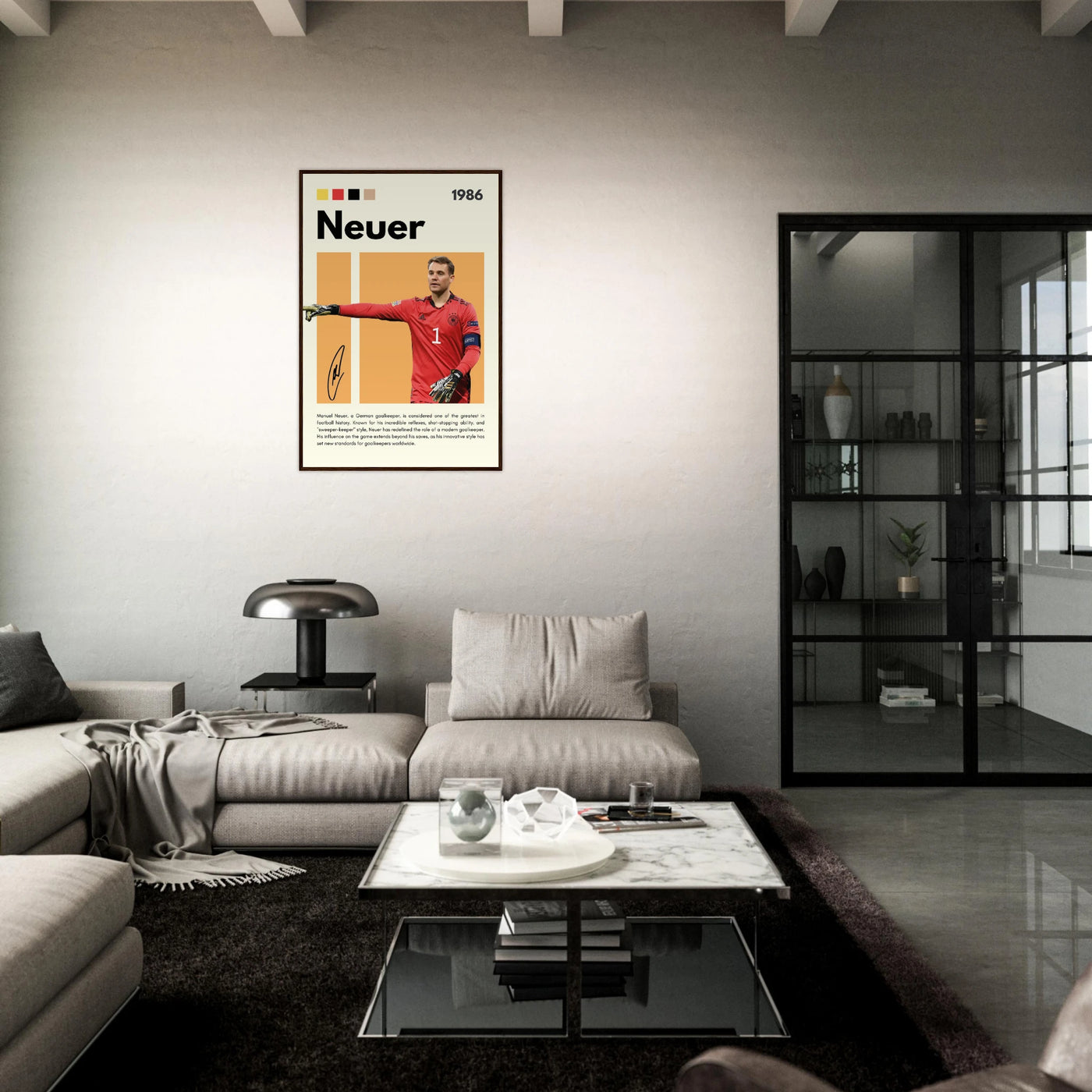 Manuel Neuer Goalkeeper Framed Football Legend Poster Vibrantwalls