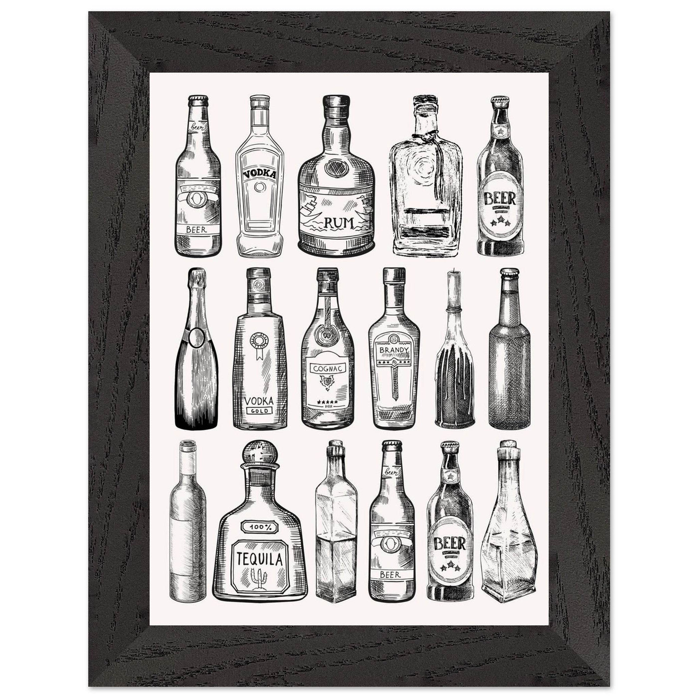 Gin Tonic Cocktail Recipe Classic Bar Print - Vibrantwalls