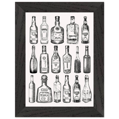 Gin Tonic Cocktail Recipe Classic Bar Print - Vibrantwalls