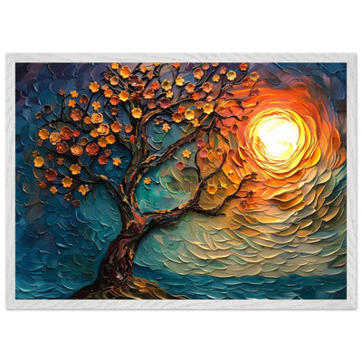 Tree of Life Textured Sunset Palette - Vibrantwalls