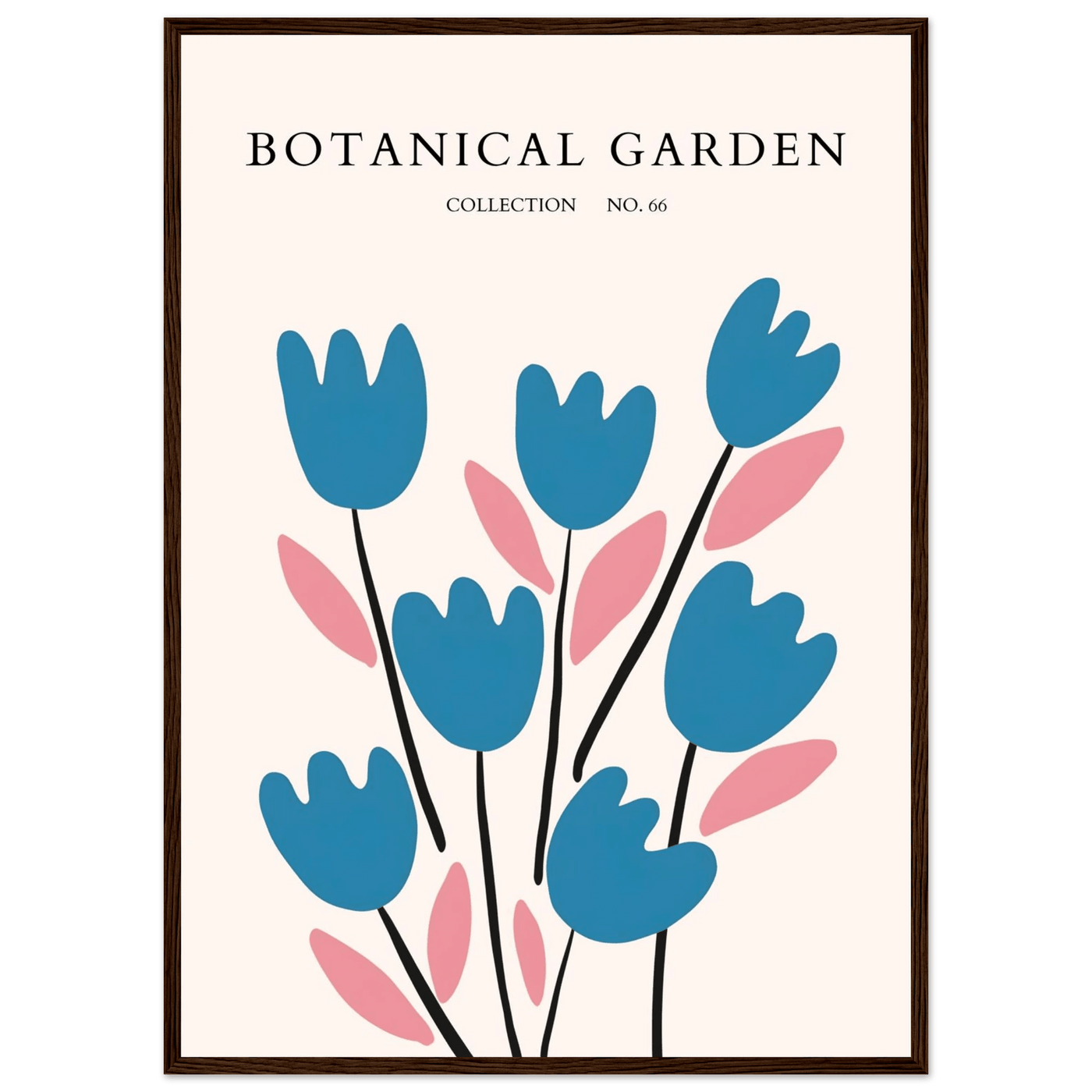 Abstract Botanical Garden Framed Poster – Modern Floral Art Print | Ready-to-Hang in Various Sizes & Frames - Vibrantwalls