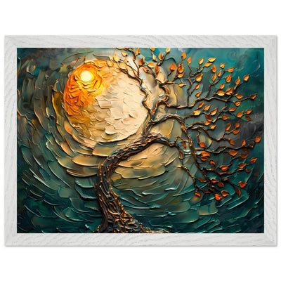 Golden Sunset Emerald Tree of Life Jewelry - Vibrantwalls