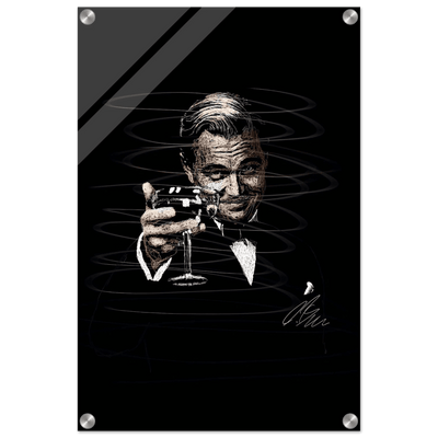 Gatsby Toast Acrylic Print – Iconic Sketch Art, Vibrant & Durable Wall Decor in Various Sizes - Vibrantwalls