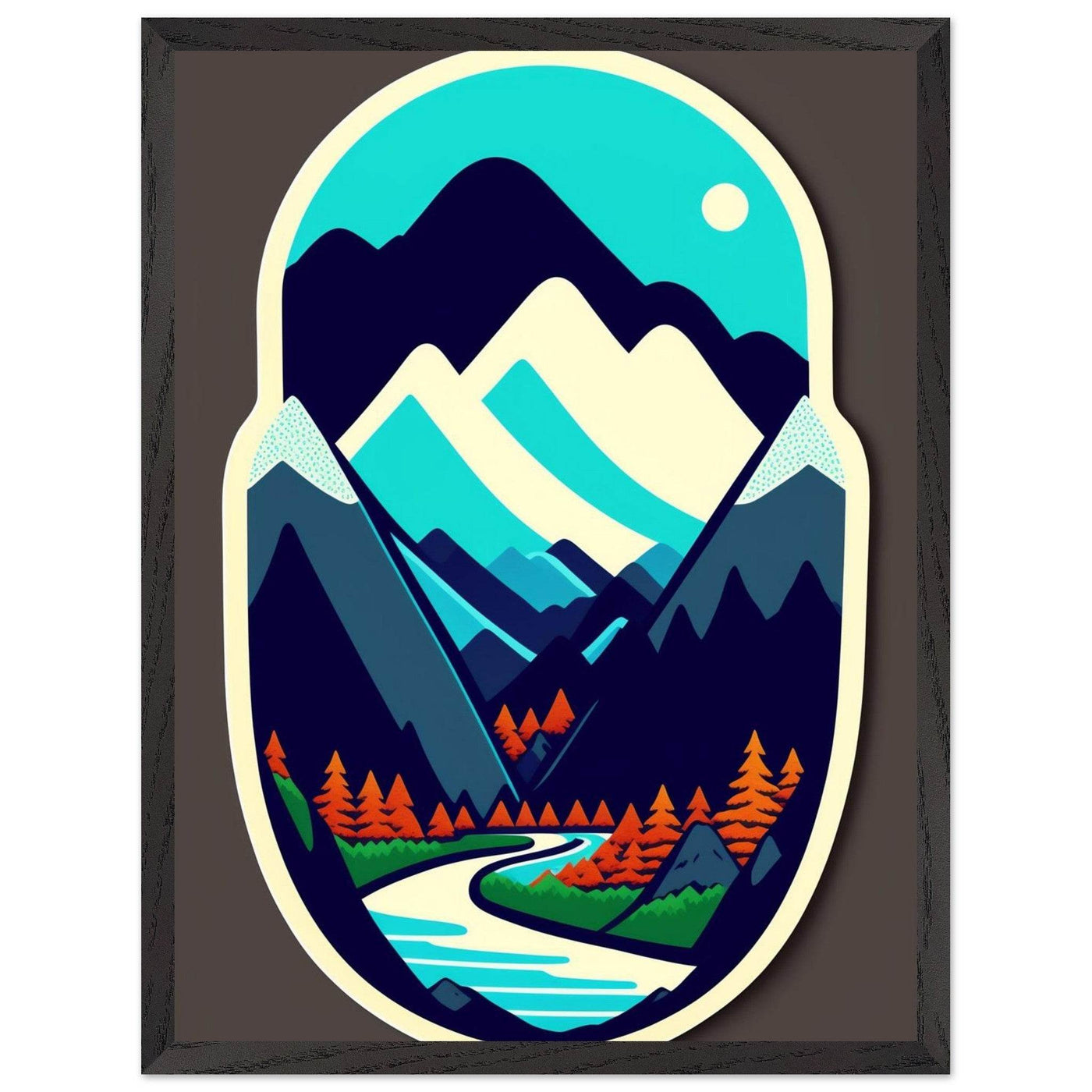 Minimalist Mountain Landscape - Vibrantwalls