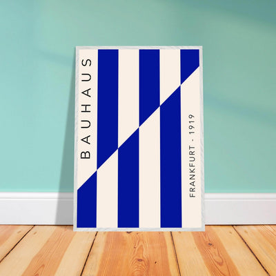 Bauhaus Ausstellung 1923 Blue & Cream - Vibrantwalls