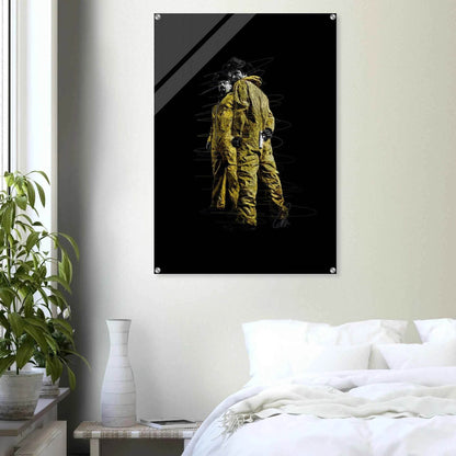 Breaking Bad Hazmat Suit Acrylic Print – Iconic Pop Art, Vibrant & Durable Wall Decor - Vibrantwalls