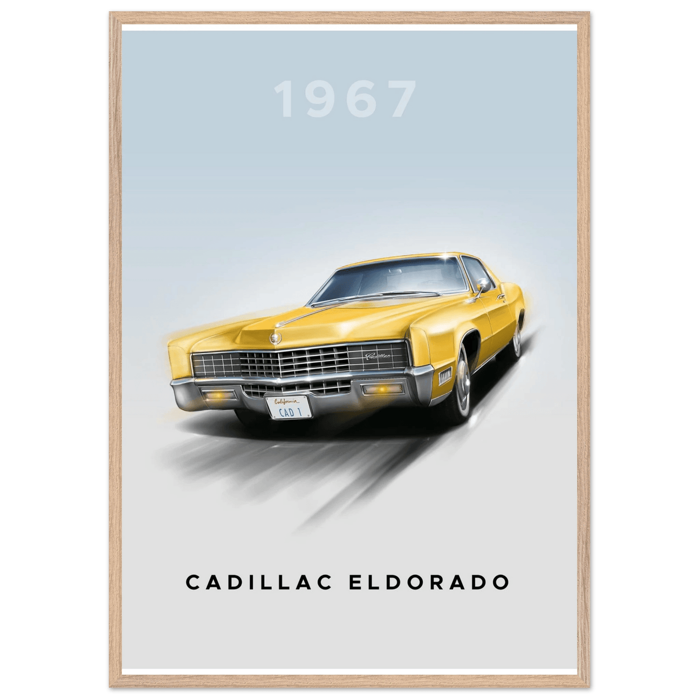 1967 Cadillac Eldorado - Iconic American Luxury Framed Poster | Premium Wall Art, Ready-to-Hang in Your Style - Vibrantwalls