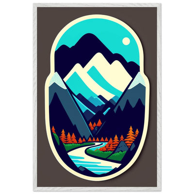 Minimalist Mountain Landscape - Vibrantwalls