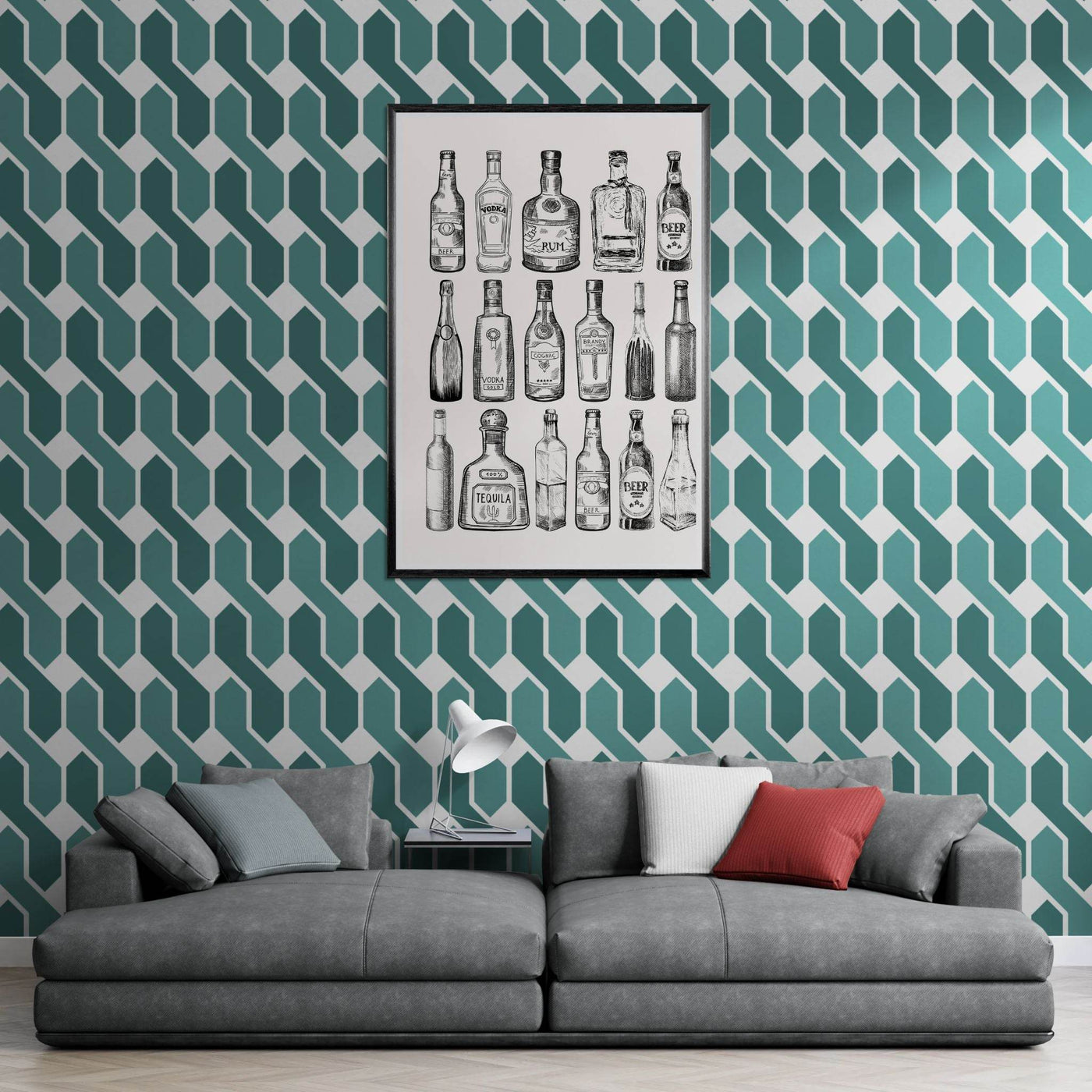 Gin Tonic Cocktail Recipe Classic Bar Print - Vibrantwalls