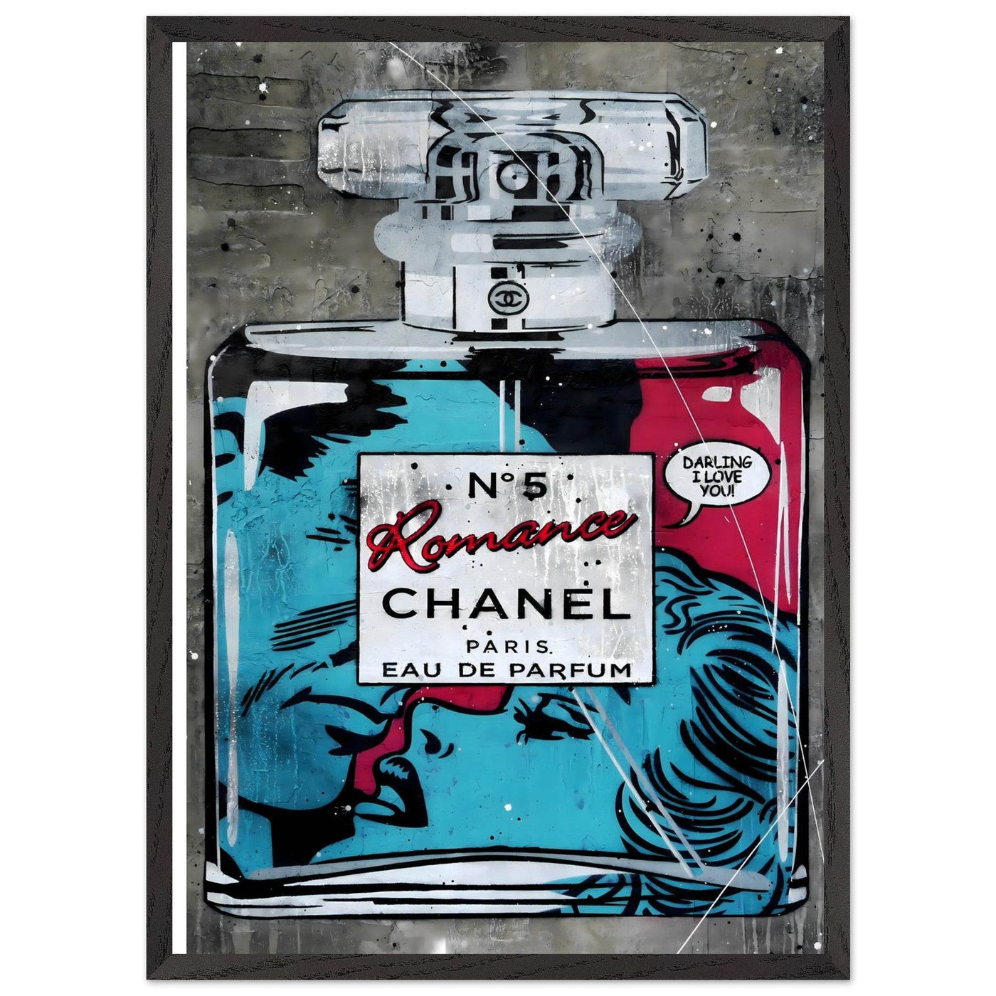 Chanel No. 5 'Romance' Pop Art Print - Iconic Fragrance Art in Your Choice of Frame & Size - Vibrantwalls