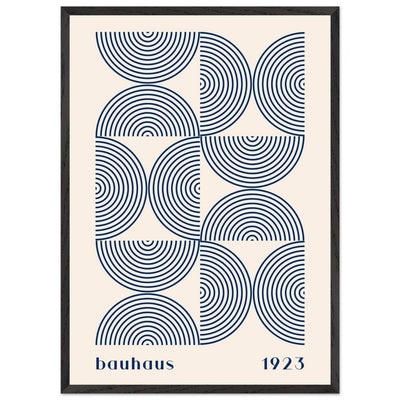 Bauhaus 1923 Navy & Beige - Vibrantwalls