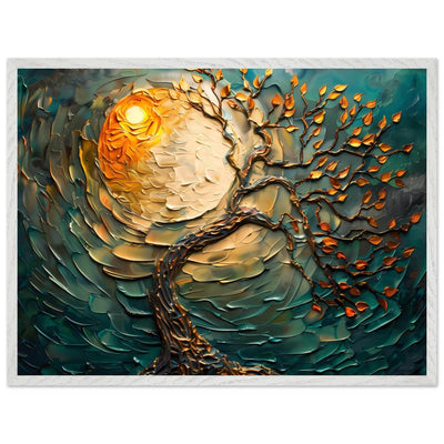 Golden Sunset Emerald Tree of Life Jewelry - Vibrantwalls