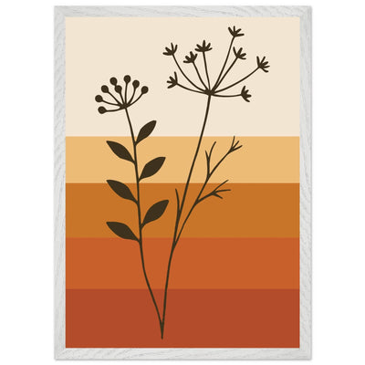 Abstract Floral Earth Tones - Vibrantwalls