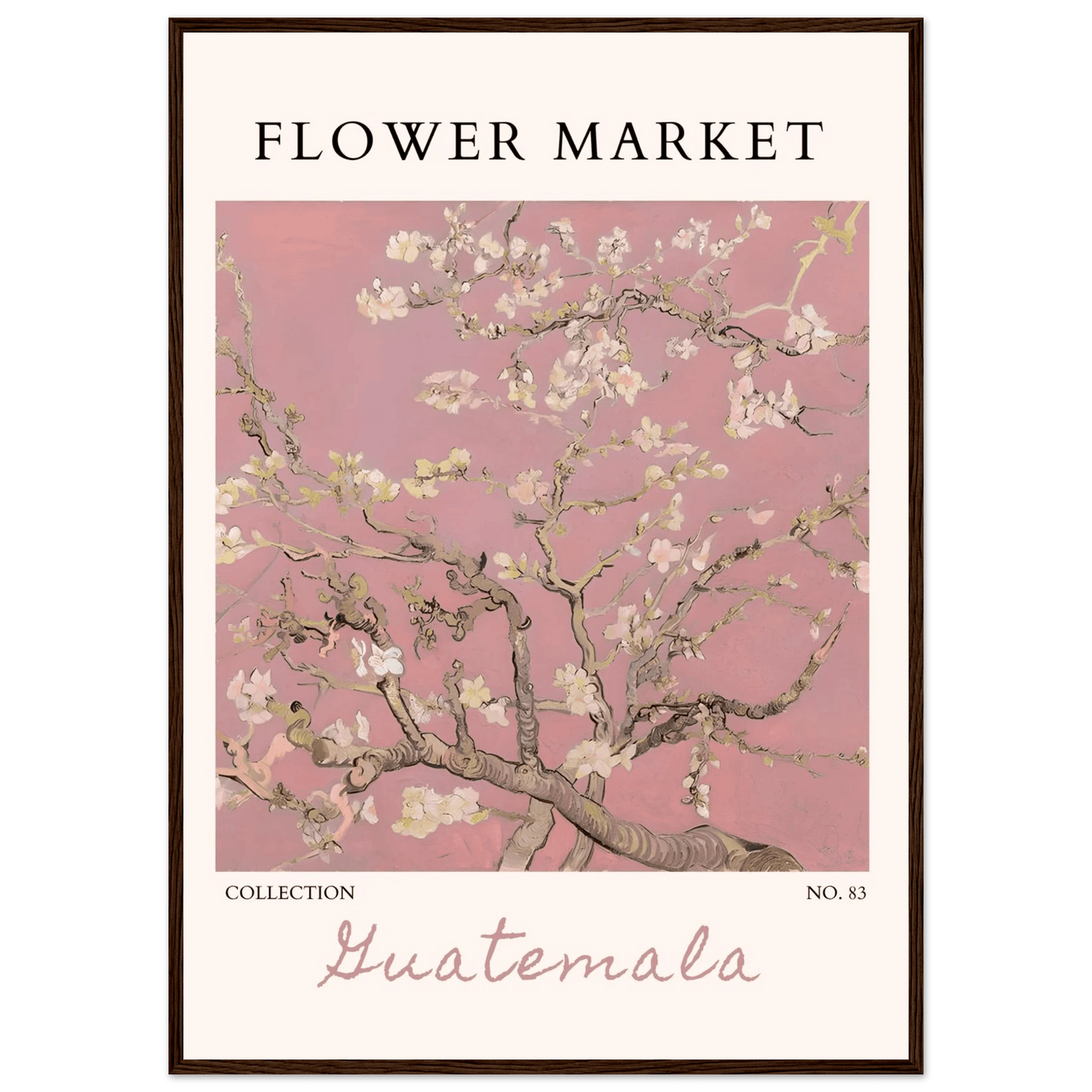 Pink Blossom Nature Framed Poster – Serene Floral Art Print | Ready-to-Hang in Multiple Sizes & Frame Finishes - Vibrantwalls
