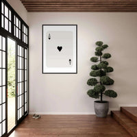 Ace of Hearts Poker Card Print - Elegant Framed Wall Art, Eco-Friendly Wood Frame & Multiple Sizes - Vibrantwalls