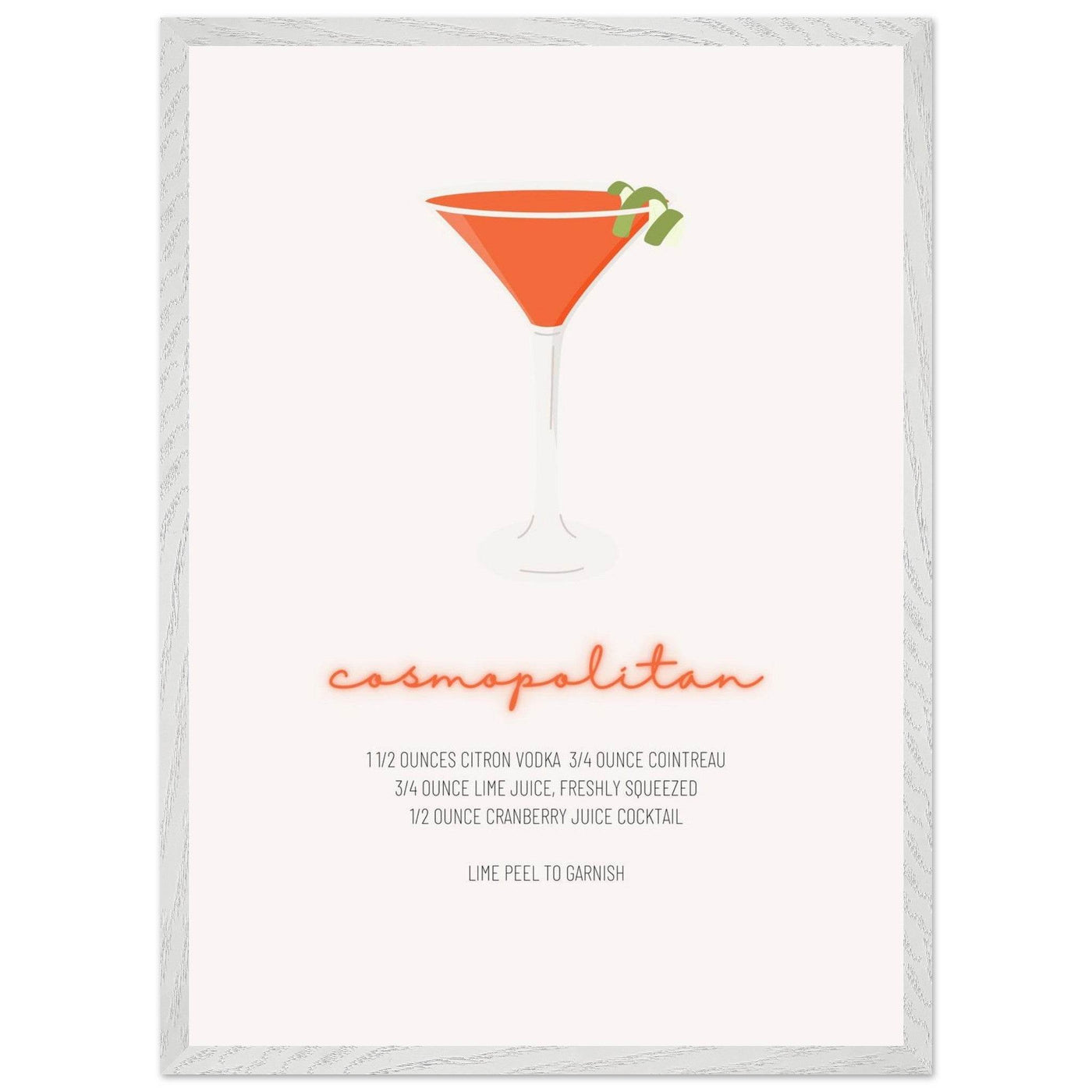 Cosmopolitan Cocktail Recipe Pink Vodka Cranberry Drink - Refreshing Cocktail Delight - Vibrantwalls
