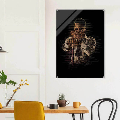 Connor McGregor Wall Art – Scribble Art Acrylic Print for Modern Dynamic Home Decor - Vibrantwalls