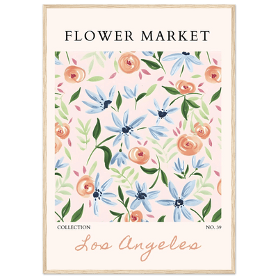 Abstract Floral Framed Poster – Pastel Blossom & Leaf Art Prints | Ready-to-Hang Wall Decor - Vibrantwalls