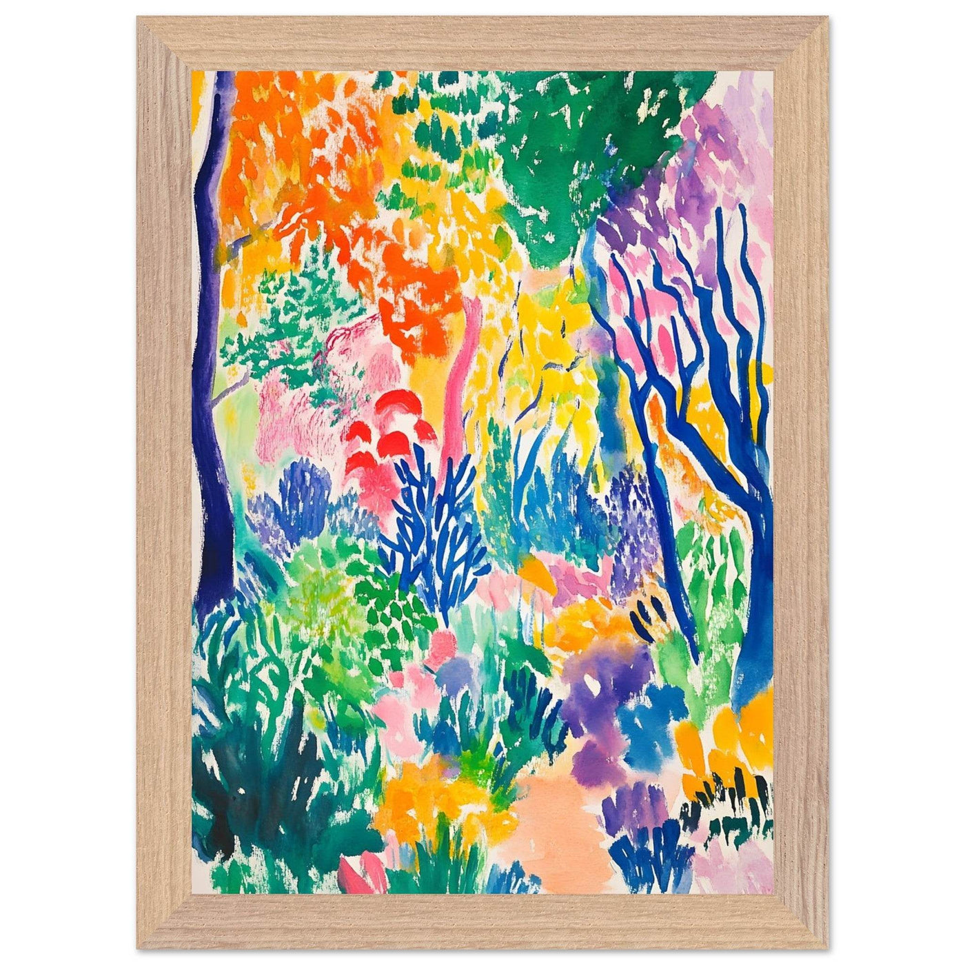 Vibrant Matisse Abstract Garden Joy - Vibrantwalls