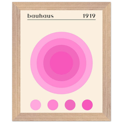 Bauhaus Pink Gradient Circle - Vibrantwalls