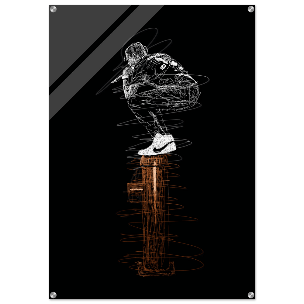 Connor McGregor Scribble Art Acrylic Print – Dynamic, Modern, & High-Impact Wall Decor - Vibrantwalls