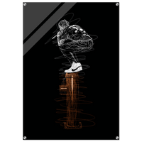 Connor McGregor Scribble Art Acrylic Print – Dynamic, Modern, & High-Impact Wall Decor - Vibrantwalls