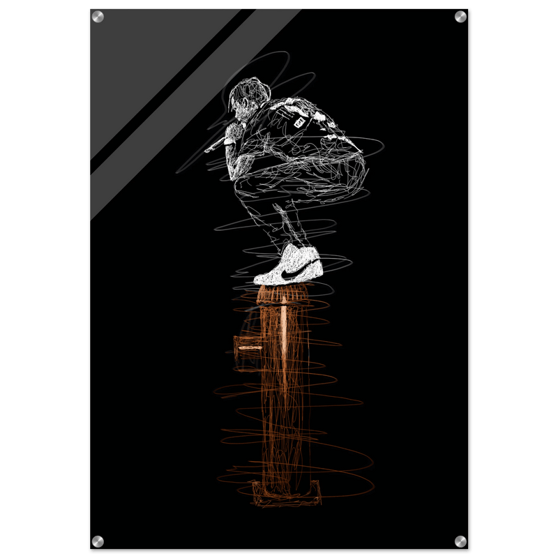 Connor McGregor Scribble Art Acrylic Print – Dynamic, Modern, & High-Impact Wall Decor - Vibrantwalls