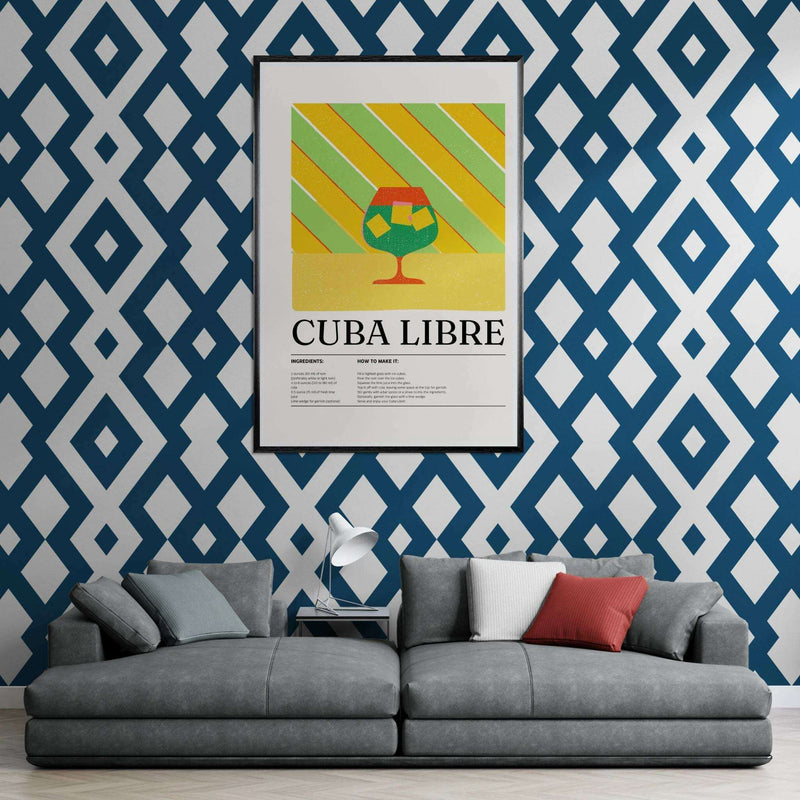 Cuba Libre Cocktail Recipe Wall Art - Vibrantwalls