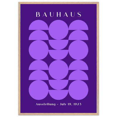 Bauhau 1923 Purple Geometric - Vibrantwalls