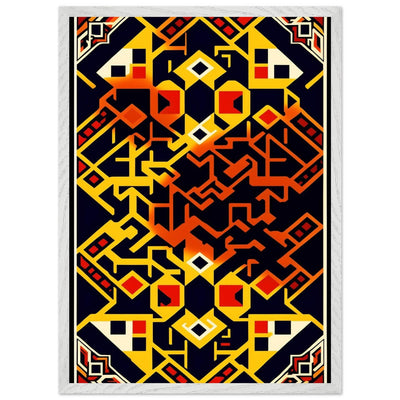 Abstract Geometric Poster for Modern Home Decor Framed Art - Vibrantwalls