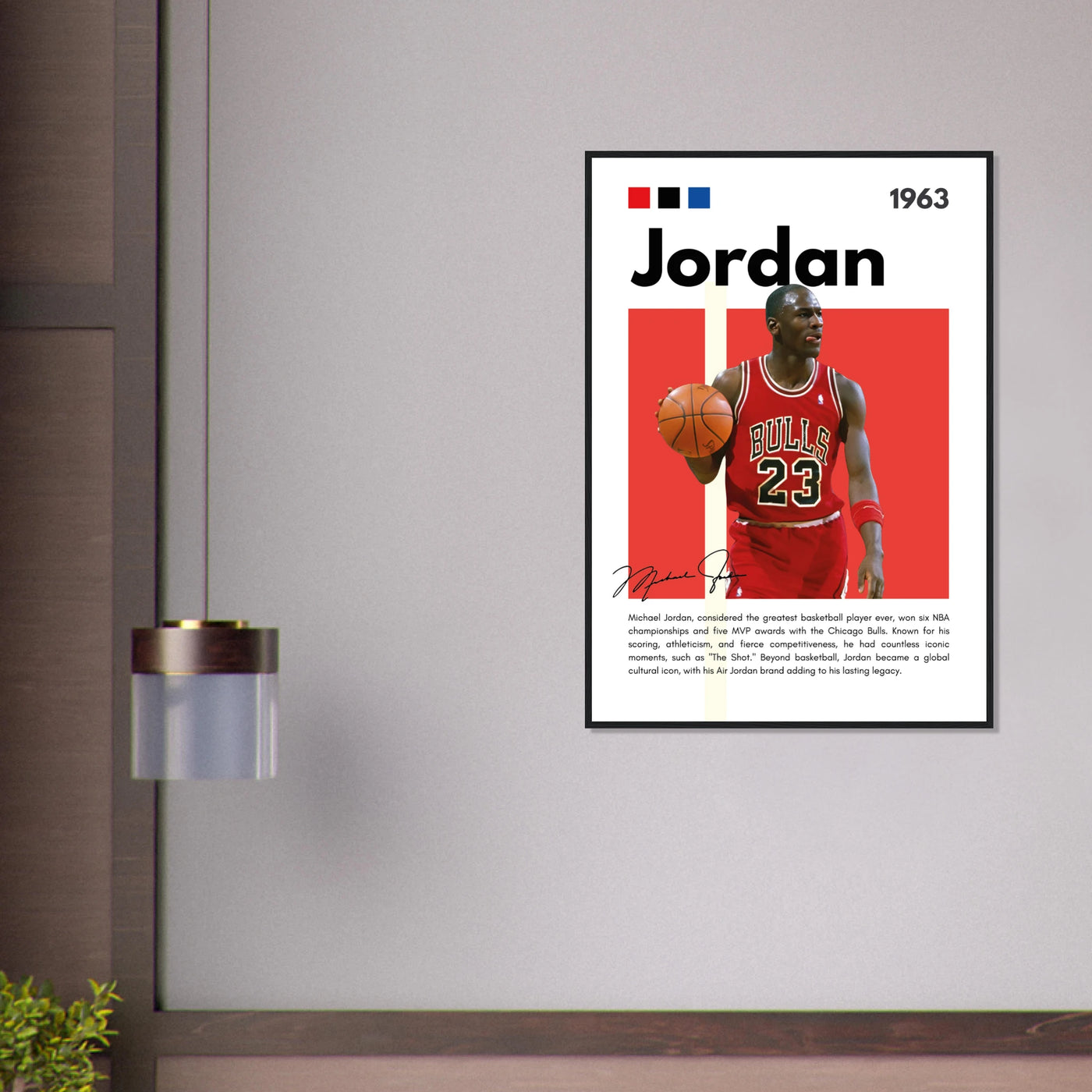 Michael Jordan Air Jordan Bulls Retro Print Vibrantwalls