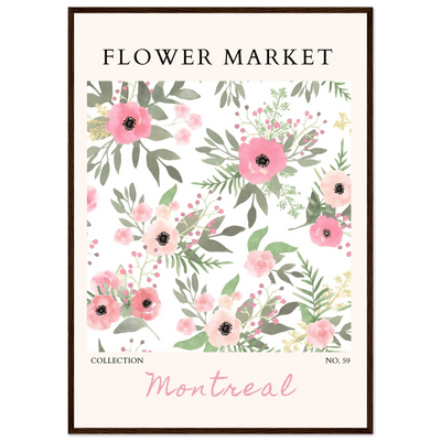 Flower Market Collection: Montreal – Whimsical Floral Art Prints | Ready-to-Hang Framed Posters - Vibrantwalls