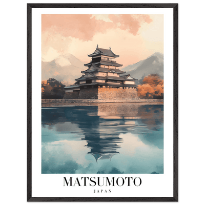 Matsumoto Japan Framed Poster – Serene Travel Wall Art with Wooden Frame - Vibrantwalls