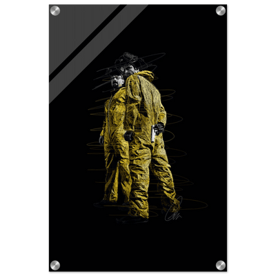 Breaking Bad Hazmat Suit Acrylic Print – Iconic Pop Art, Vibrant & Durable Wall Decor - Vibrantwalls