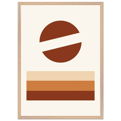 Abstract Desert Landscape Earthy Tones - Vibrantwalls