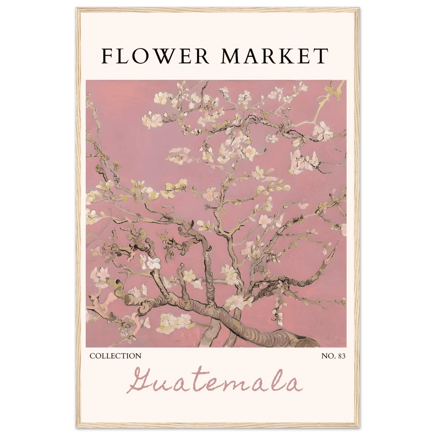 Pink Blossom Nature Framed Poster – Serene Floral Art Print | Ready-to-Hang in Multiple Sizes & Frame Finishes - Vibrantwalls