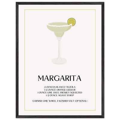 Margarita Cocktail Recipe Tequila Lime Salt Rim - Vibrantwalls
