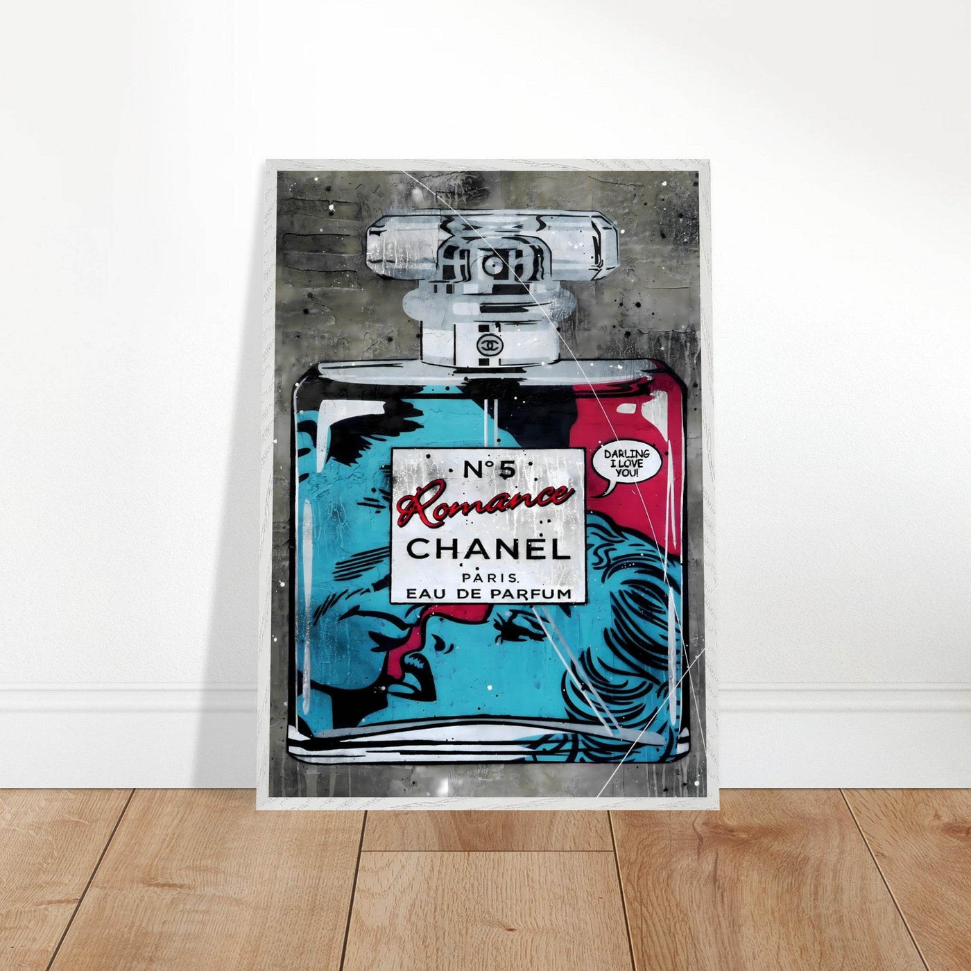 Chanel No. 5 'Romance' Pop Art Print - Iconic Fragrance Art in Your Choice of Frame & Size - Vibrantwalls