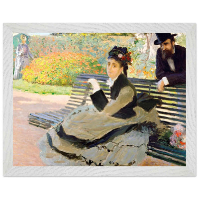 Camille Monet Garden Bench Art – Exquisite Artwork for Garden Lovers - Vibrantwalls