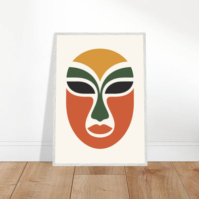 Abstract Tribal Mask - Vibrantwalls