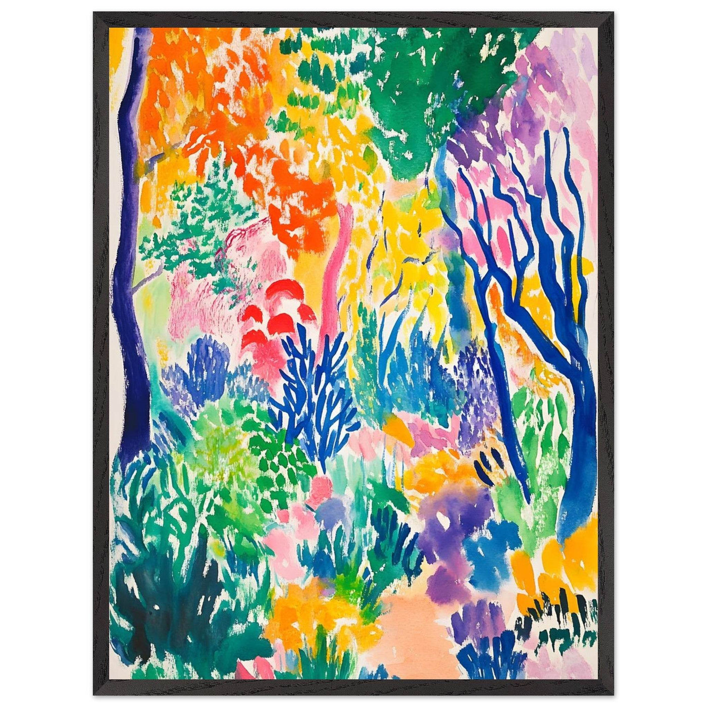 Vibrant Matisse Abstract Garden Joy - Vibrantwalls