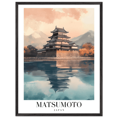 Matsumoto Japan Framed Poster – Serene Travel Wall Art with Wooden Frame - Vibrantwalls