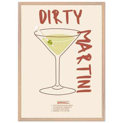 Dirty Martini Cocktail - Vibrantwalls